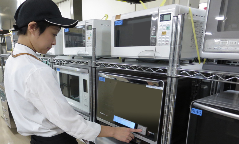 電子レンジによる調理解凍試験