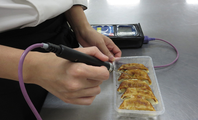 調理解凍後の温度測定