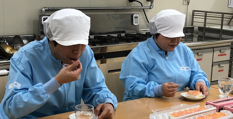官能検査の様子