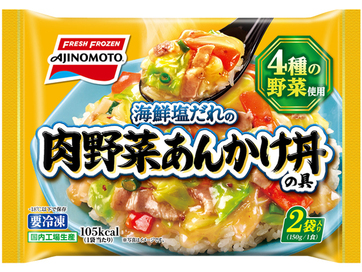 肉野菜あんかけ丼の具