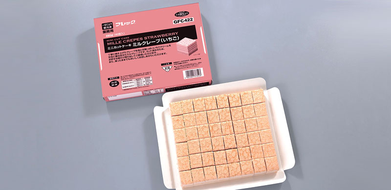 業務用商品 スイーツ フリーカットケーキ フレック ｜原料産地情報｜商品情報｜味の素冷凍食品