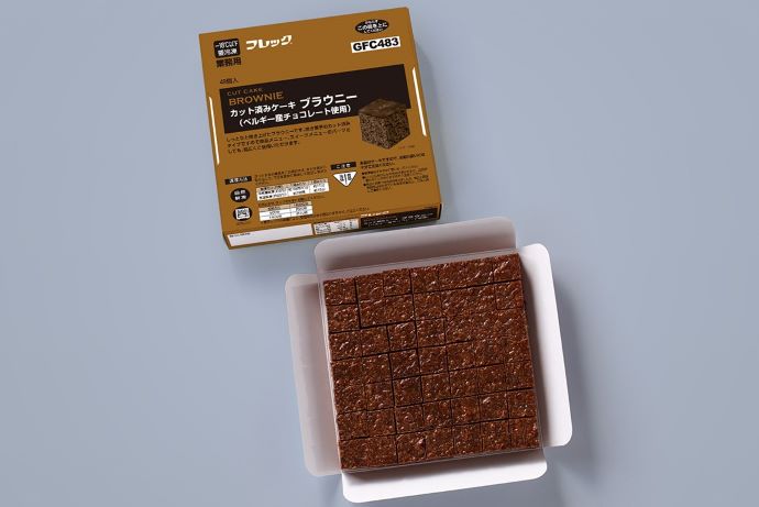 業務用商品 スイーツ フリーカットケーキ フレック ｜原料産地情報｜商品情報｜味の素冷凍食品