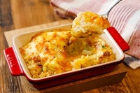 白チャーハンのマヨたまチーズ焼き