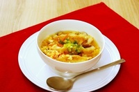 レンジで簡単!ギョーザ酸辣湯