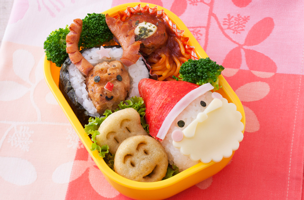 サンタとトナカイのおにぎり弁当