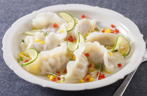 水餃子のカルパッチョ風