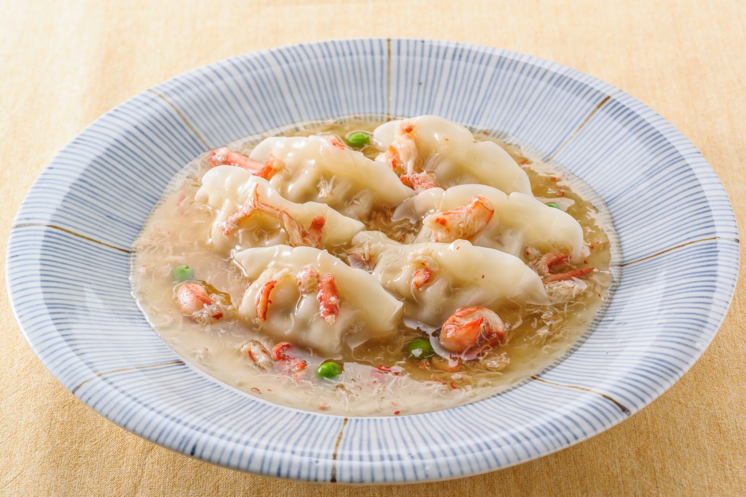 水餃子のカニあんかけ