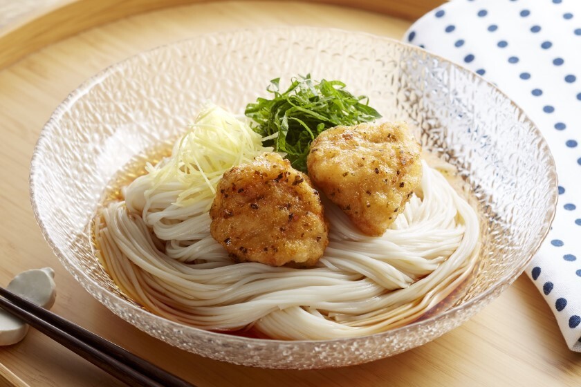 チキン香り揚げぶっかけそうめん