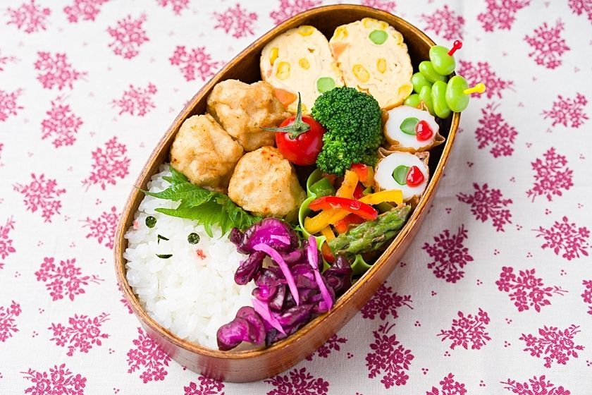 ゆず胡椒チキンの彩り弁当
