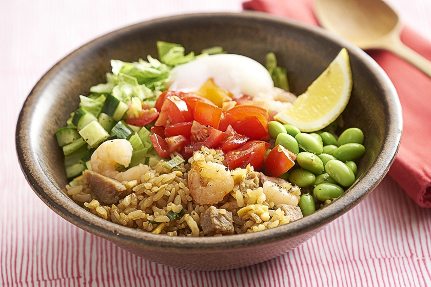 野菜たっぷり混ぜチャー丼