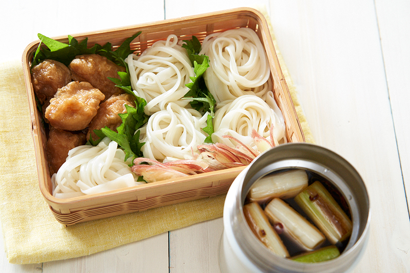 コク鶏南蛮風温つゆ稲庭うどん