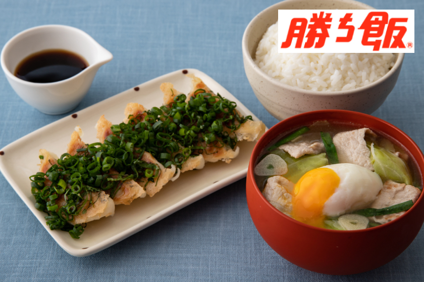 ねぎしそギョーザのぶっかけポン酢の「勝ち飯®」献立