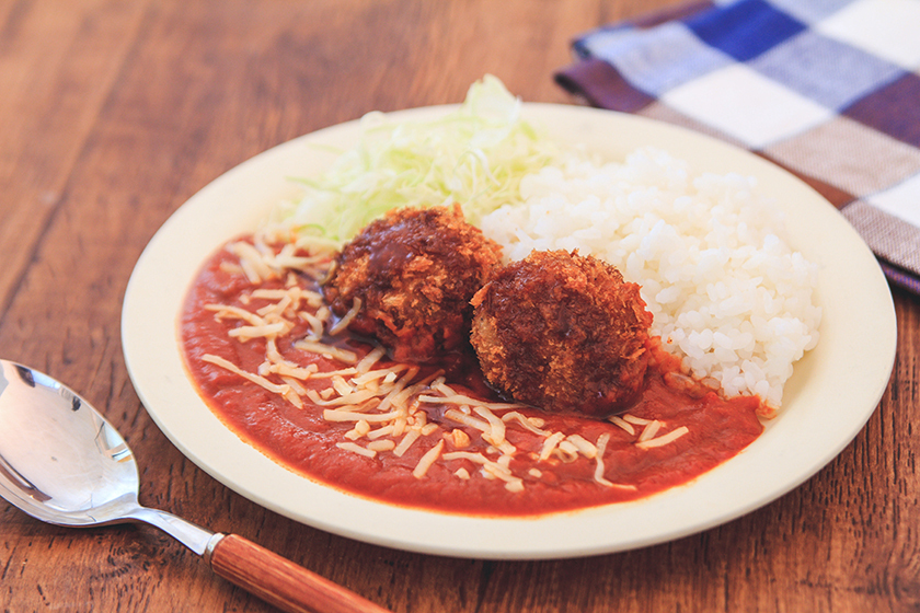 肉厚メンチカツカレー