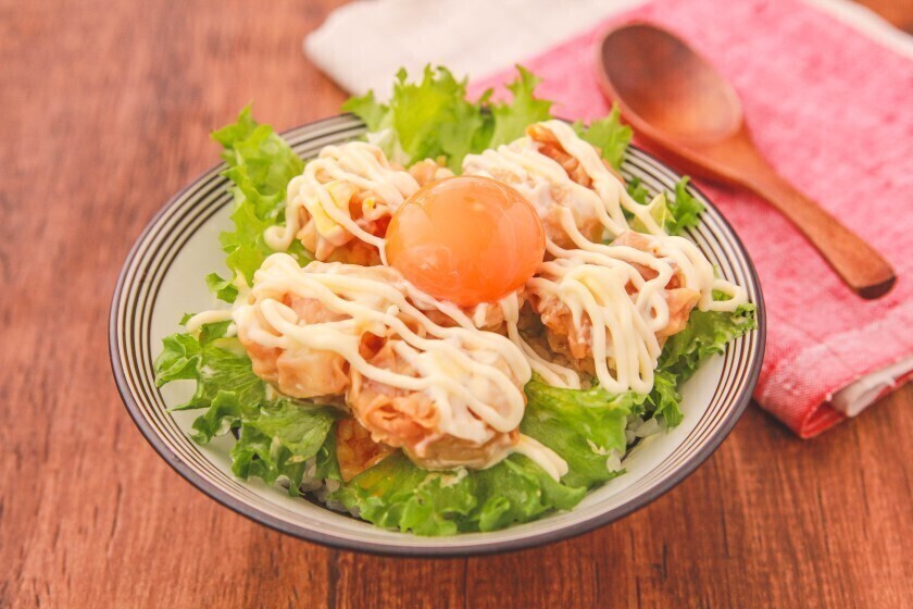 エビシューマイでたれマヨ丼