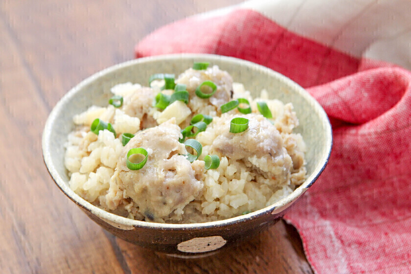 ポリ袋ひとつで！シュウマイの炊き込みご飯