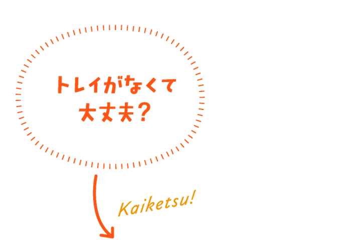 トレイがなくて大丈夫？