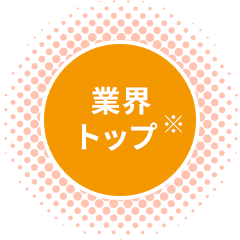 業界トップ※