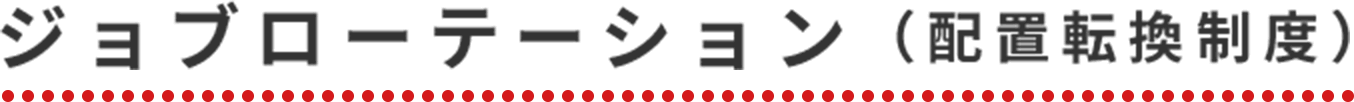 ジョブローテーション(配置転換制度)