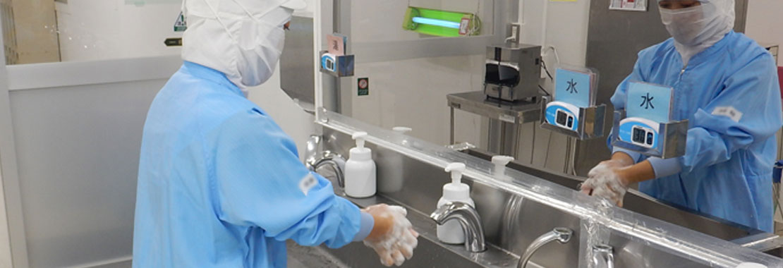 工場に入る時の衛生対策は?